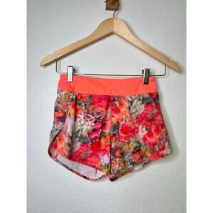Athleta Girl Run The World Short in Abstract Floral Girls Size M 8-10